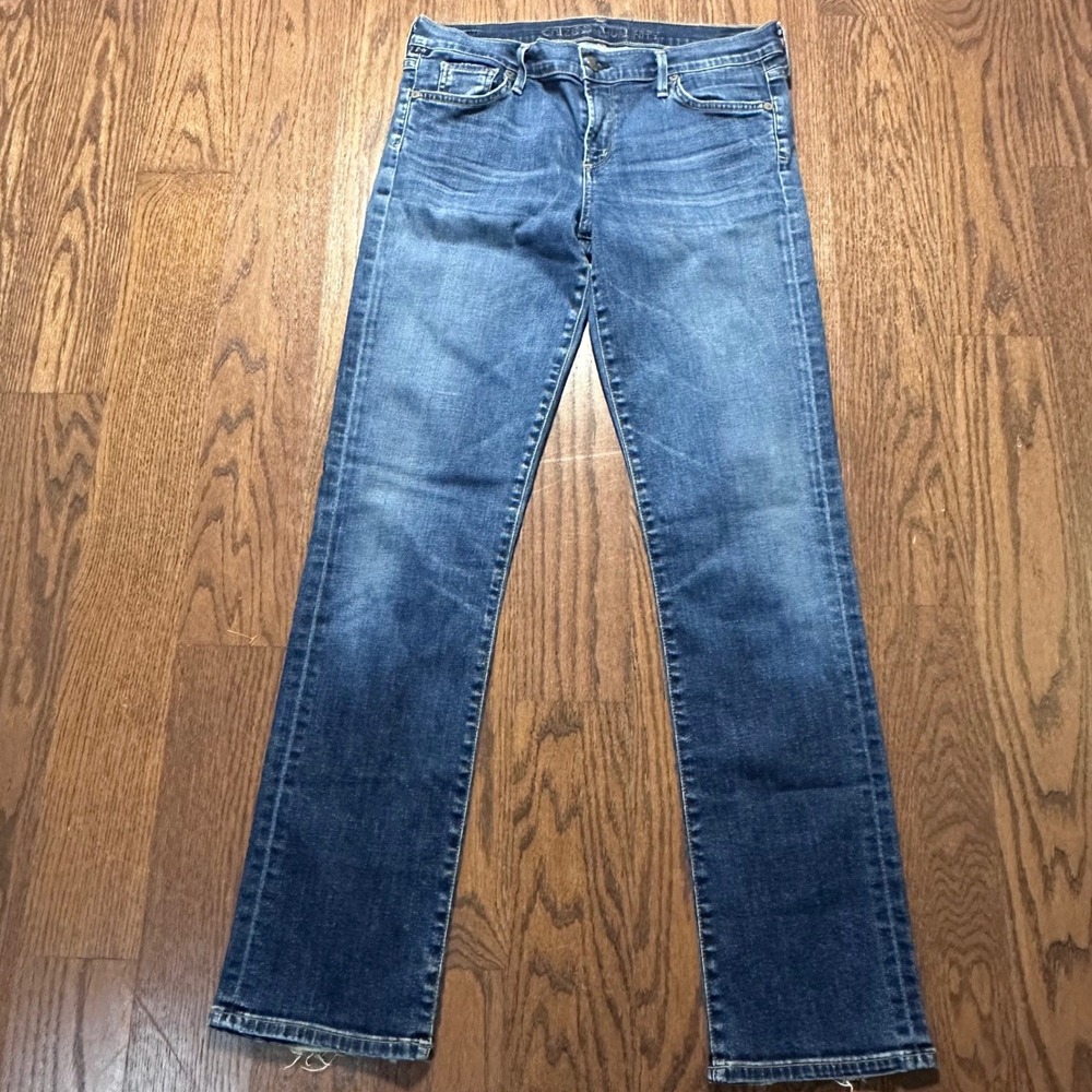 Citizens of Humanity Ava Low Rise Straight Leg Blue Jeans 1380-372 Size 32